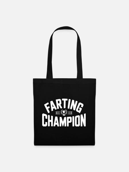 Furz-Champion - Stoffbeutel - Schwarz