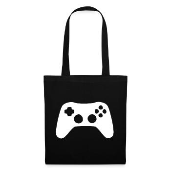 Gamer gaming Geschenk - Stoffbeutel - Schwarz - Vorne