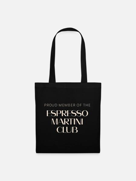 Espresso Martini Club – Cocktail Design - Stoffbeutel - Schwarz
