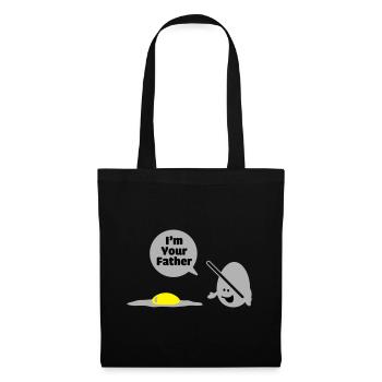 egg vader - Tote Bag - black - Front