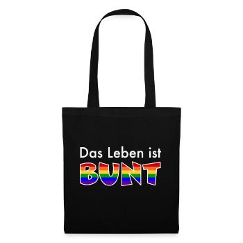 buntersLeben1 2 - Stoffbeutel - Schwarz - Vorne