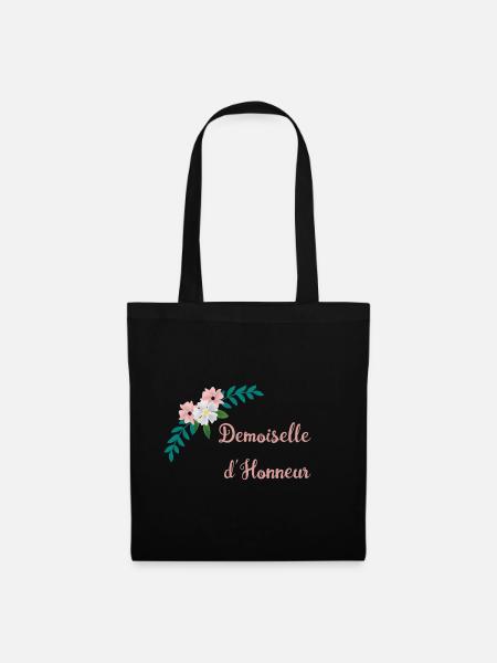 Demoiselle d Honneur - Collection Bucolique - Sac en tissu - noir