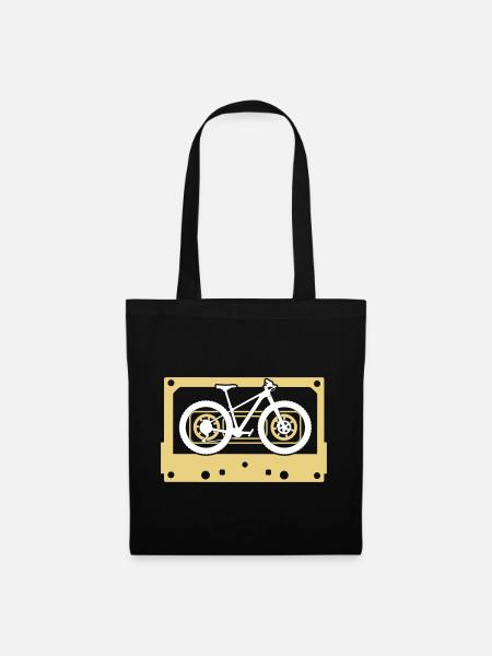 Bicycle Bike Music Tape Cassette - Stoffbeutel - Schwarz