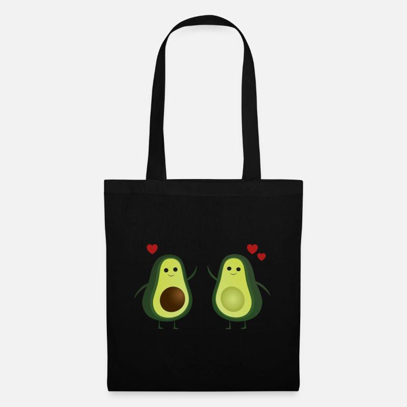 Avocado - Stoffbeutel - Schwarz