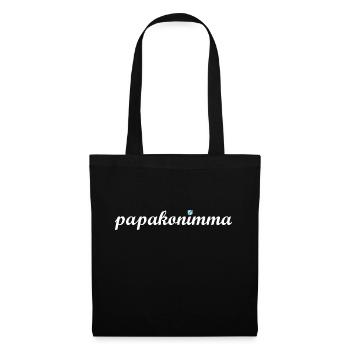 papakonimma Papa Vater Geschenk Vatertag bayrisch - Stoffbeutel - Schwarz - Vorne