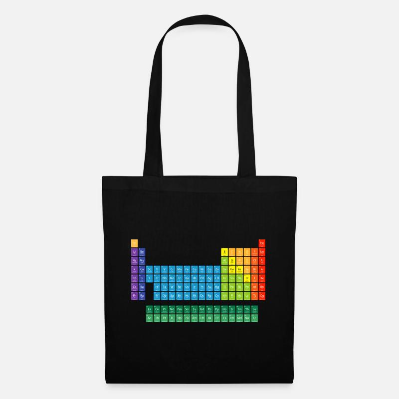 Tableau périodique des éléments - Sac en tissu - noir