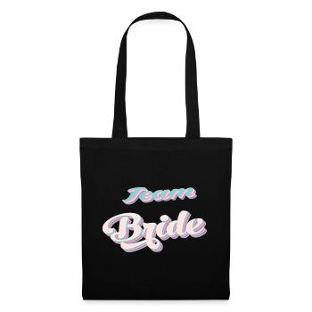 Team de la mariée team bride evjf - Sac en tissu - noir - Devant