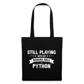 King python design for snake lovers - Tote Bag - black - Front