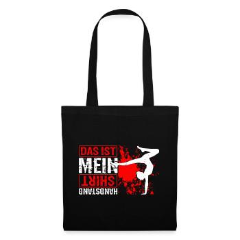 Das ist mein Handstand Shirt Mädchen Turnen Geräte - Stoffbeutel - Schwarz - Vorne