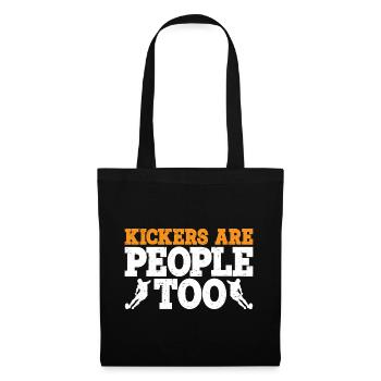 Kickers Are People Too 20 - Stoffbeutel - Schwarz - Vorne