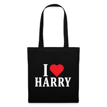 t-shirt I love Harry t-shirt gift idea - Tote Bag - black - Front