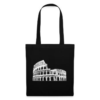 Kolosseum Rom Kolosseum Italien Souvenir Denkmal - Stoffbeutel - Schwarz - Vorne