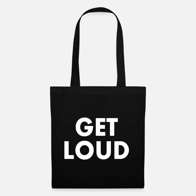 Get loud - Stoffbeutel - Schwarz