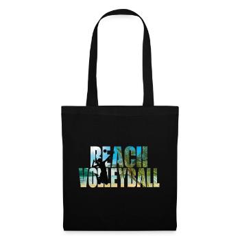 Beachvolleyball - Stoffbeutel - Schwarz - Vorne