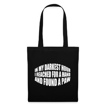 J’ai tendu la main et j’ai trouvé une patte 11 - Sac en tissu - noir - Devant