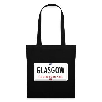 Glasgow Place Name Sign - Tote Bag - black - Front