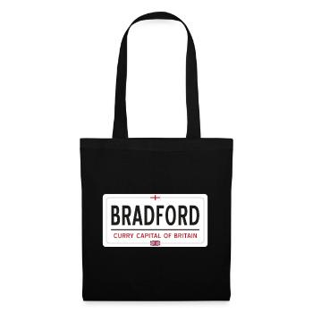 Panneau de la ville de Bradford - Sac en tissu - noir - Devant