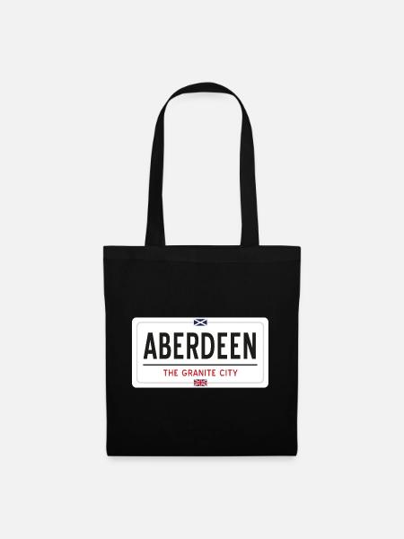 Aberdeen town sign - Tote Bag - black