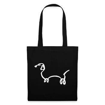Sketch of the White Dog - Tote Bag - black - Front