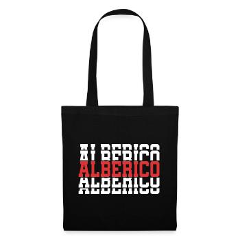 Alberico t-shirt gift t-shirt stacked text - Tote Bag - black - Front