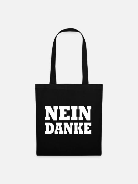 Nein danke - Stoffbeutel - Schwarz
