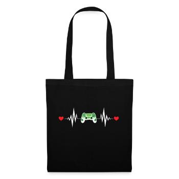 Heartbeat Games - Tote Bag - black - Front