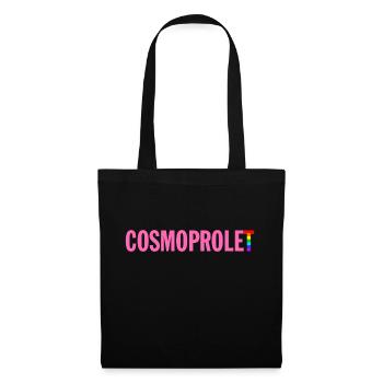 CosmoProlet Pink Rainbow - Stoffbeutel - Schwarz - Vorne