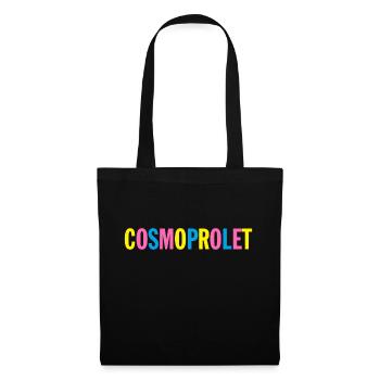 CosmoProlet Pink Yellow Blue - Stoffbeutel - Schwarz - Vorne