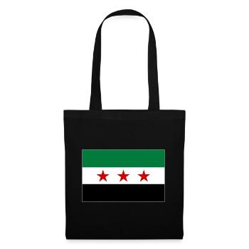 Drapeau de la Syrie - Sac en tissu - noir - Devant