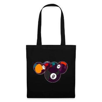Billard 8 Ball - Stoffbeutel - Schwarz - Vorne