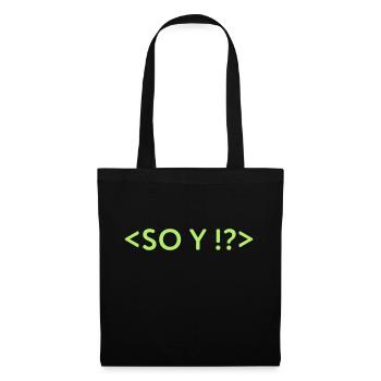 ALORS : ? - Sac en tissu - noir - Devant