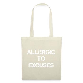 Allergique aux excuses - Sac en tissu - nature - Devant