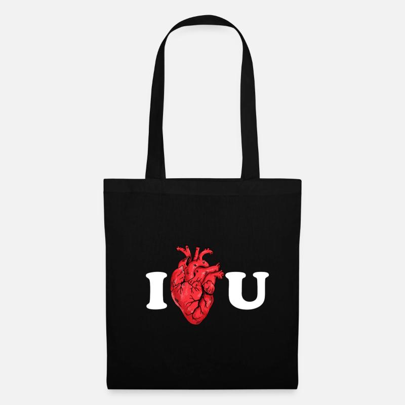 True love as an anatomical statement - Tote Bag - black