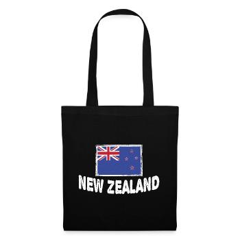 Drapeau néo-zélandais de la Nouvelle-Zélande - Sac en tissu - noir - Devant