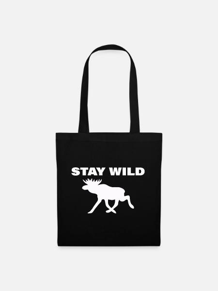 STAY WILD - Stoffbeutel - Schwarz