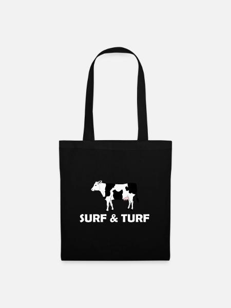 SURF & TURF - Stoffbeutel - Schwarz