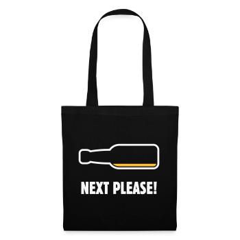 Suivant, s’il vous plaît ! (Bière / Bière / NEG 2C) - Sac en tissu - noir - Devant