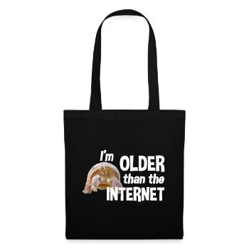 I’m older than the Internet - Schildkröte - Stoffbeutel - Schwarz - Vorne