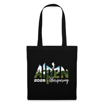 Traversée des Alpes 2026 - Randonnée - Sac en tissu - noir - Devant