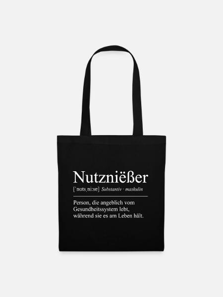 Nutznießer Pflege Rettungsdienst Erst systemreleva - Stoffbeutel - Schwarz