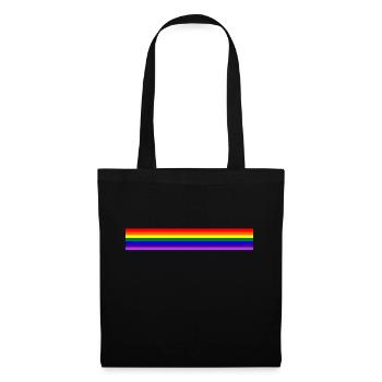 Band rainbow / rainbow band - Tote Bag - black - Front