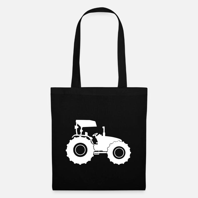 Traktor Trecker - Stoffbeutel - Schwarz