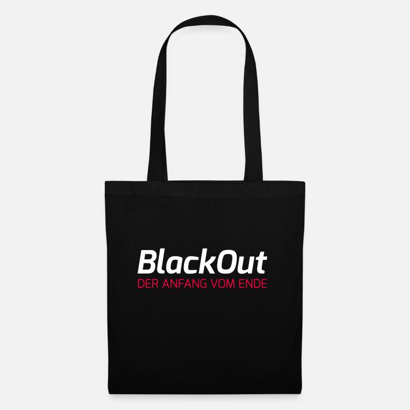 Lifestyle Blackout - Stoffbeutel - Schwarz