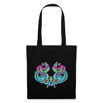 Dragon Tribal - Sac en tissu - noir - Devant