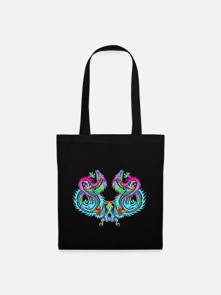 Dragon Tribal - Tote Bag - black