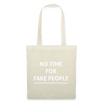 Pas de temps pour les faux - Sac en tissu - nature - Devant