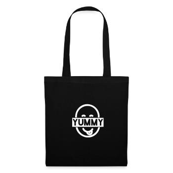 Smiling YUMMY motif - Tote Bag - black - Front