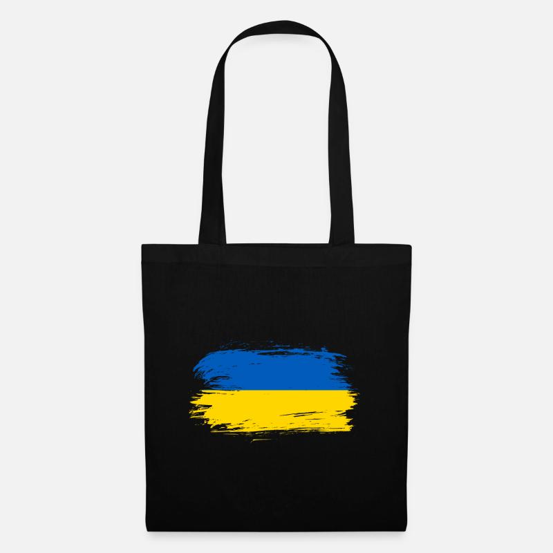 Ukraine Flagge - Stoffbeutel - Schwarz