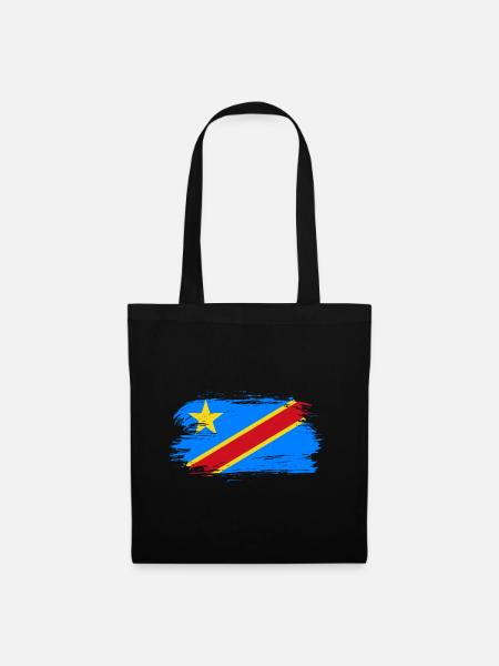 Drapeau du Congo - Sac en tissu - noir