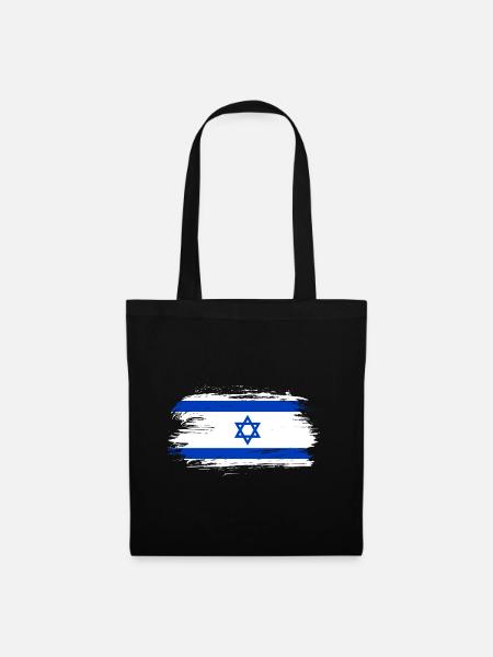 Israel Flagge - Stoffbeutel - Schwarz